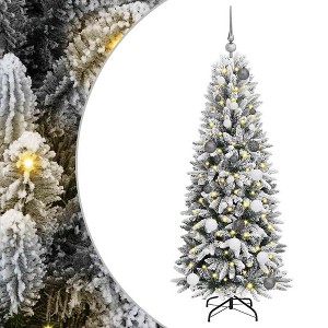 vidaXL Artificial Christmas Tree with 150 LEDs White 63 x 63 x 150 cm - 1 of 4