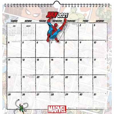 2022 Calendar Spiral Marvel Comics - Trends International Inc