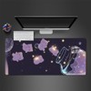 2pc Large Gaming Mousepad Starry Glass Bear Design Anti-Slip Natural Rubber HD Keyboard Pad Desk Mat for Office and Home Use - 4 of 4