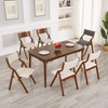 CAVINAS 18" Folding Dining Chair,Upholstery Chair for Dining Table,Foldable Armless Chairs,Set of 2 - 4 of 4