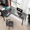 EUREKA ERGONOMIC 60"x23" L-Shaped Office Desk - 2 of 4
