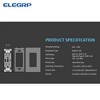 ELEGRP 30-Watt 15 Amp 3-Port Type C and Dual Type A USB Duplex USB Wall Outlet, Wall Plate Included, Ivory (2-Pack) - 3 of 4