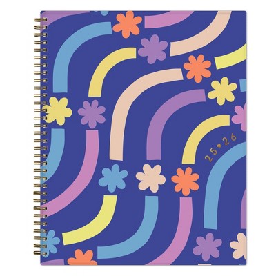 Blue Sky Brook Gossen Planner 8.5"x11" Weekly/Monthly Wirebound (12 Month) Flower Flow Undated