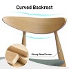 SEVOBAL Dining Chairs Set of 2 Retro Rubberwood Chair with Ergonomic Backrest and Plush Cushions for Dining Spaces, Gray, 19.75"*22.5"*28.75" - 2 of 4