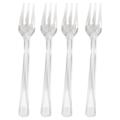 24ct Clear Disposable Forks