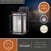 VAXCEL Hyde Park Dusk to Dawn Bronze Mission Outdoor Wall Light Lantern Clear Glass - 2 of 4