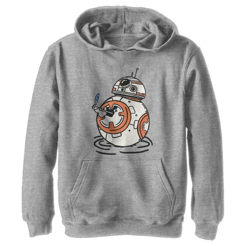 Boy's Star Wars: The Rise of Skywalker BB-8 Lighter Pull Over Hoodie, 1 of 4