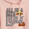 Women's - Peanuts - Days Lurk Art Cropped Graphic Hoodie - 2 of 4