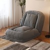 Upholstered Human Dog Sofa Chair with Adjustable Backrest and Pillows, Corduroy Sleeper Chair for Adults and Pets-Baofuwish - 2 of 4