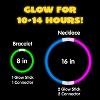 Joyfy 100Pcs Glow Sticks Bulk 8" Glowsticks, Glow Stick Bracelets Necklaces, Glow in the Dark Party Favors, Easter Christmas, Halloween Party Supplies - 4 of 4
