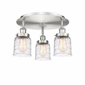 Bell - 3 Light Flush Mount In Art Deco Style-9.25 Inches Tall and 16.75 Inches Wide - 1 of 1