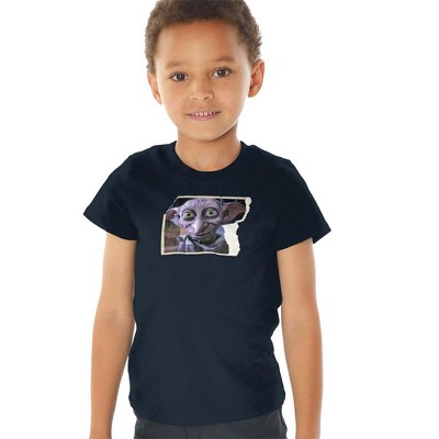Harry Potter Dobby Worn Photo Kids T-Shirt For Toddlers Navy