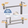 WOWOW Deck Mounted Pot Filler with Double Handle - 3 of 4