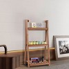 Costway 3-Tier Folding Flower Stand Rack Wood Plant Storage Display Shelf Multipurpose - 3 of 4