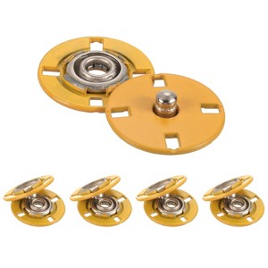 Unique Bargains Alloy Invisible Durable High Hardness Buckle Fasteners Press Studs Buttons 5 Pcs - 1 of 4