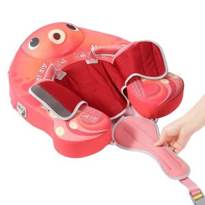 Mambobaby Sunny Navigator Baby Pool Float with Canopy Novelty Float - Octo Hug Red - 1 of 4