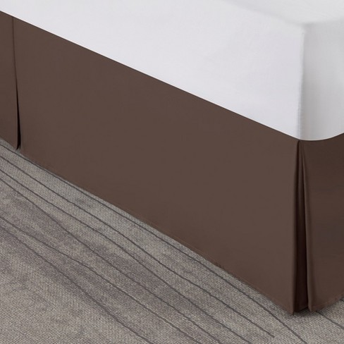 Nestl 14 Tailored Drop Premium Bedskirt Queen Chocolate Brown Target