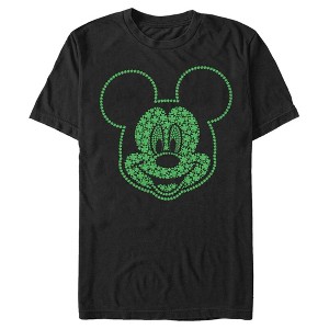 Men's Mickey & Friends Shamrock Big Face T-Shirt - 1 of 4