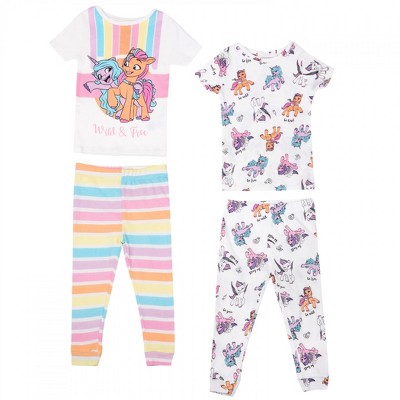 Kids My Little Pony Wild and Free 4-Piece  Pajama Set - Toddler 2T