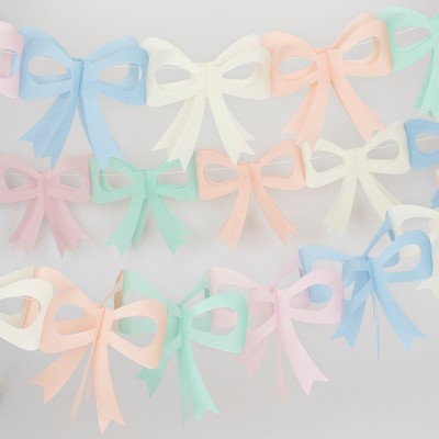 Meri Meri Tissue Paper Bow Garland - Thumbnail 2