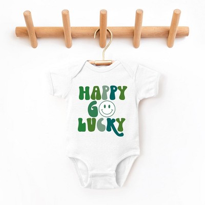The Juniper Shop Happy Go Lucky Smiley Face Baby Bodysuit
