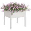 vidaXL Garden Planters Set, Solid Pinewood Construction, Black, 27.6"x27.6"x27.6", Weather-Resistant, Ideal for Outdoor Use, Requires Assembly - 3 of 4