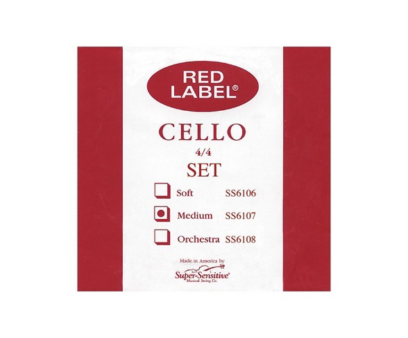 Super Sensitive Red Label Cello String Set