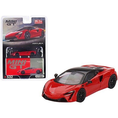 Mclaren Artura Vermillion Red With Black Top Limited Edition To 2400 Pieces  1/64 Diecast Model Car By True Scale Miniatures : Target