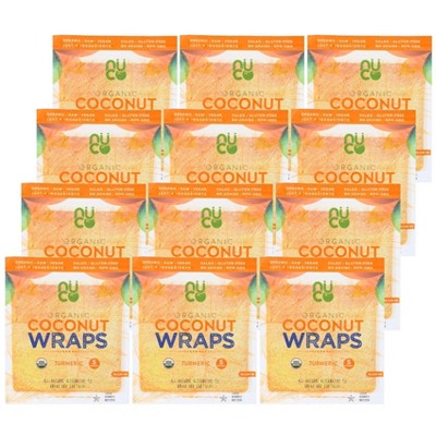 Nuco Coconut Turmeric Organic Wraps - Case of 12/2.47 oz