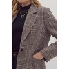 Women's Tastefully Tartan Blazer - entro - 2 of 4
