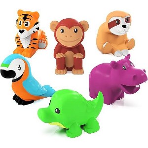 CityFurn Mold Free Bath Toys, 6 Pack Rainforest - 1 of 1