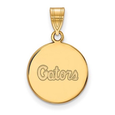 Black Bow Jewelry 14k Yellow Gold Florida Gators NCAA Medium Pendant