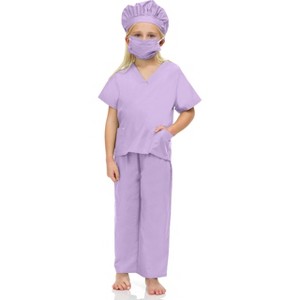 Kidsway Unisex Surgeon Doctor Scrubs Dress up Costume Set Boys Girls - 1 of 4