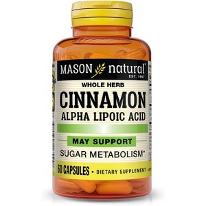 Mason Natural Cinnamon Alpha Lipoic Acid 60 Capsules - 1 of 4