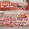 Modern Washable Area Rug, Non Slip Stain Rsistant Braided Print Carpet, Throw Mat for Bedroom Living Room Dining Room Home Decor - 3 of 4