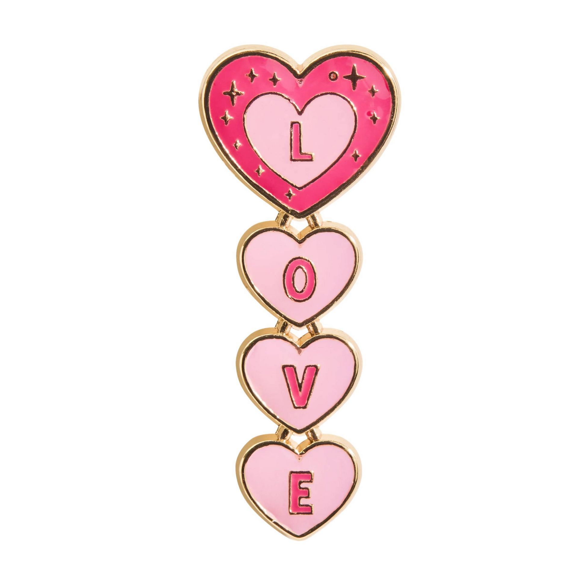 FAO Schwarz 3D Heart Enamel Pin