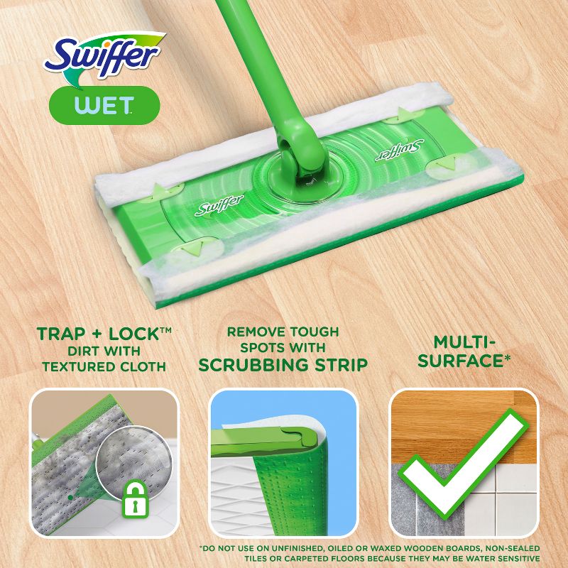 Swiffer Sweeper Wet Mopping Cloths Refills - Fresh Scent, 4 of 17