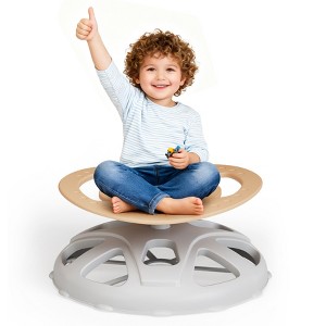 Spinning Chair for Autistic Kids,Kids Sensory Swivel Chair with Safety Handle & Non-Slip Design, Training Body Coordination - 1 of 4