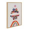23" x 33" Sylvie Butterflies Framed Canvas by Rachel Lee Natural - Kate and Laurel - 2 of 4