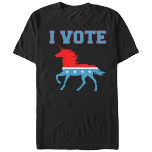 Men's Lost Gods I Vote Unicorn T-Shirt - 1 of 4