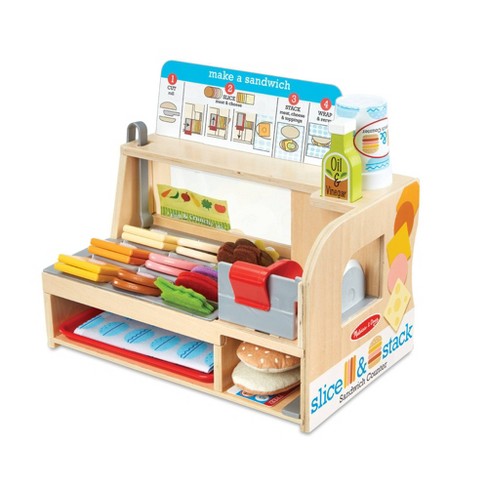  Melissa & Doug Wooden Pizza Play Food Set With 36