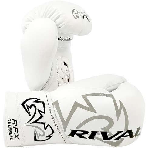 Rival Boxing RFX-Guerrero HDE-F Pro Fight Lace-Up Boxing Gloves - 10 oz. -  White