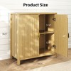 Fredees 31.5-Inch Farmhouse Wood Sideboard with Adjustable Shelves and 2 Fluted Doors – Suitable for Living Room, Dining Room, Bedroom, or Entryway. - 2 of 4