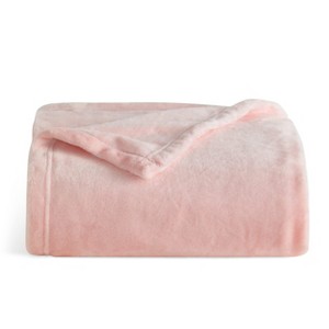 Bedsure | Flannel Blanket Solid 280GSM Soft Fuzzy Plush  Bed Blanket - 1 of 4