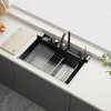 FUFU&GAGA Premium 304 Stainless Steel Kitchen Sink with Whale Faucet and Oak Cutting Board - 2 of 4