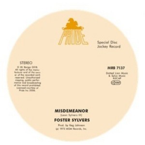 Foster Sylvers & the Sylvers - Misdemeanor / When I'M Near You (vinyl 7 inch single) - 1 of 1