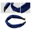 Unique Bargains Women's Velvet Knotted Headbands 1.2" Wide - 3 of 4