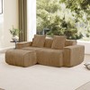 Racxily Modular Sofa, Velvet Couches with Soft Seats & Back, Upholstered Couches for Living Room Bedroom - 2 of 4