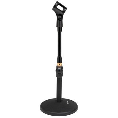 Knox Gear Vader Telescoping Tabletop Microphone Stand with Gooseneck (Black)