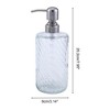Unique Bargains Elegant Twill Pattern Soap Pump Dispenser for Bathroom 16.9oz 1 Pc - 4 of 4